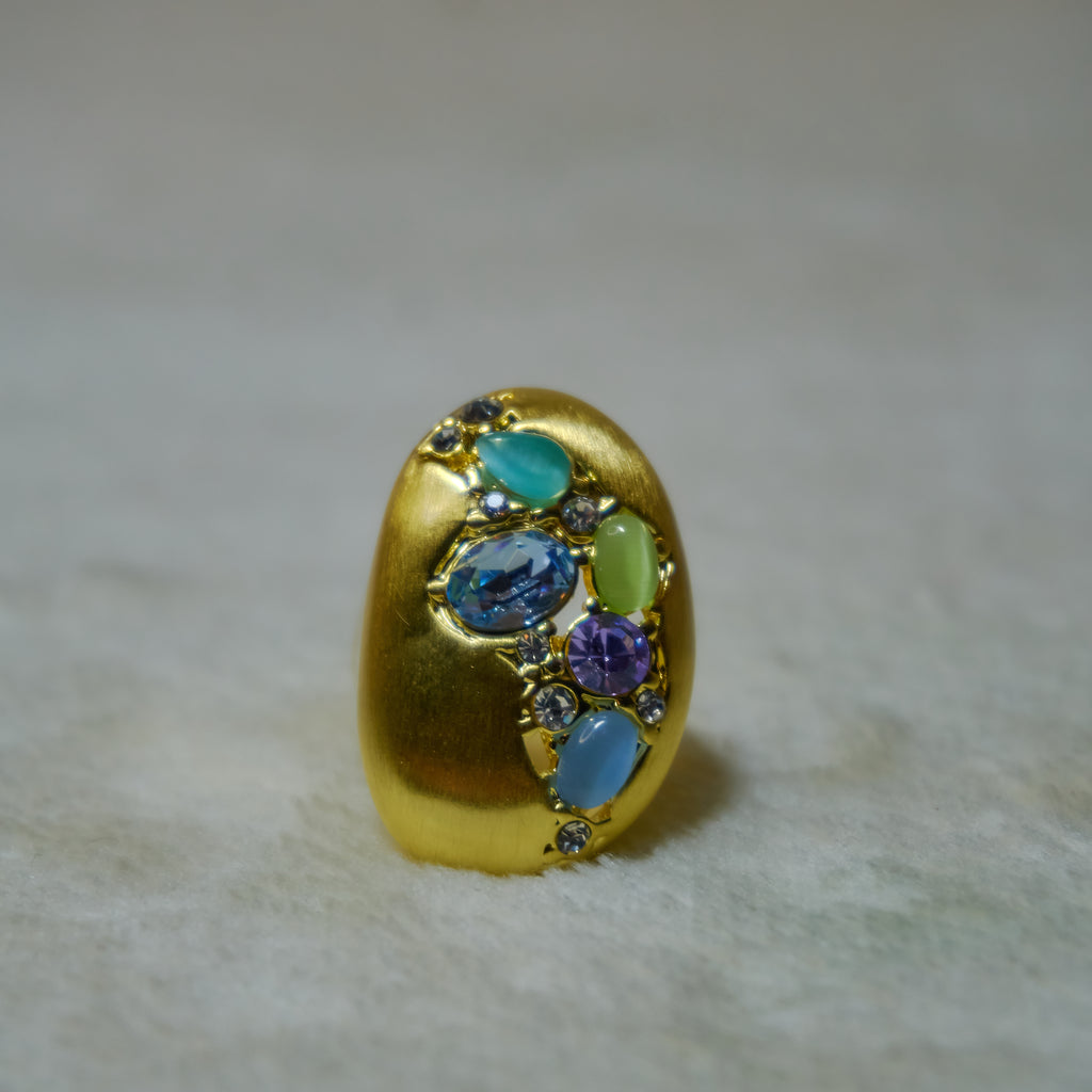 blue tone stones Ring