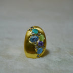 blue tone stones Ring