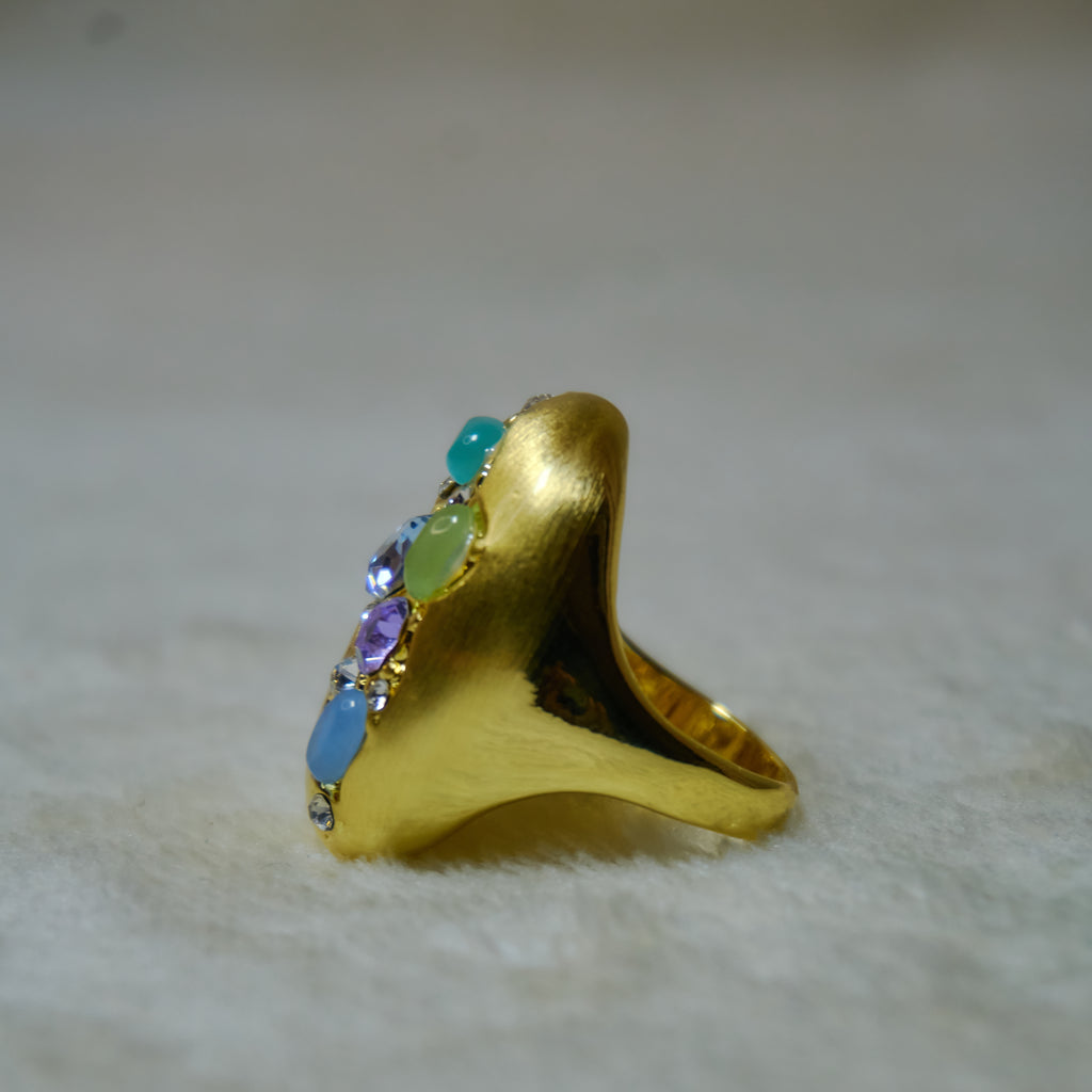 blue tone stones Ring