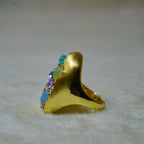 blue tone stones Ring